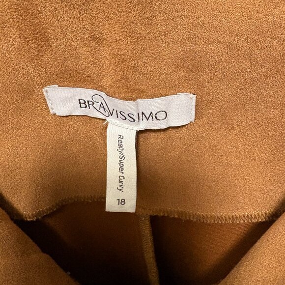 Bravissimo Suede Brown Dress. Size 18 uk/14 us - Picture 3 of 5